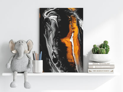 Abstract Marble V3 Metal Wall Art