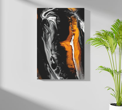 Abstract Marble V3 Metal Wall Art