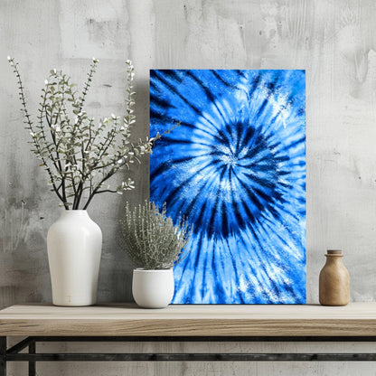 Abstract Blue Metal Wall Art