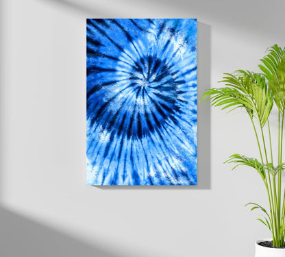 Abstract Blue Metal Wall Art