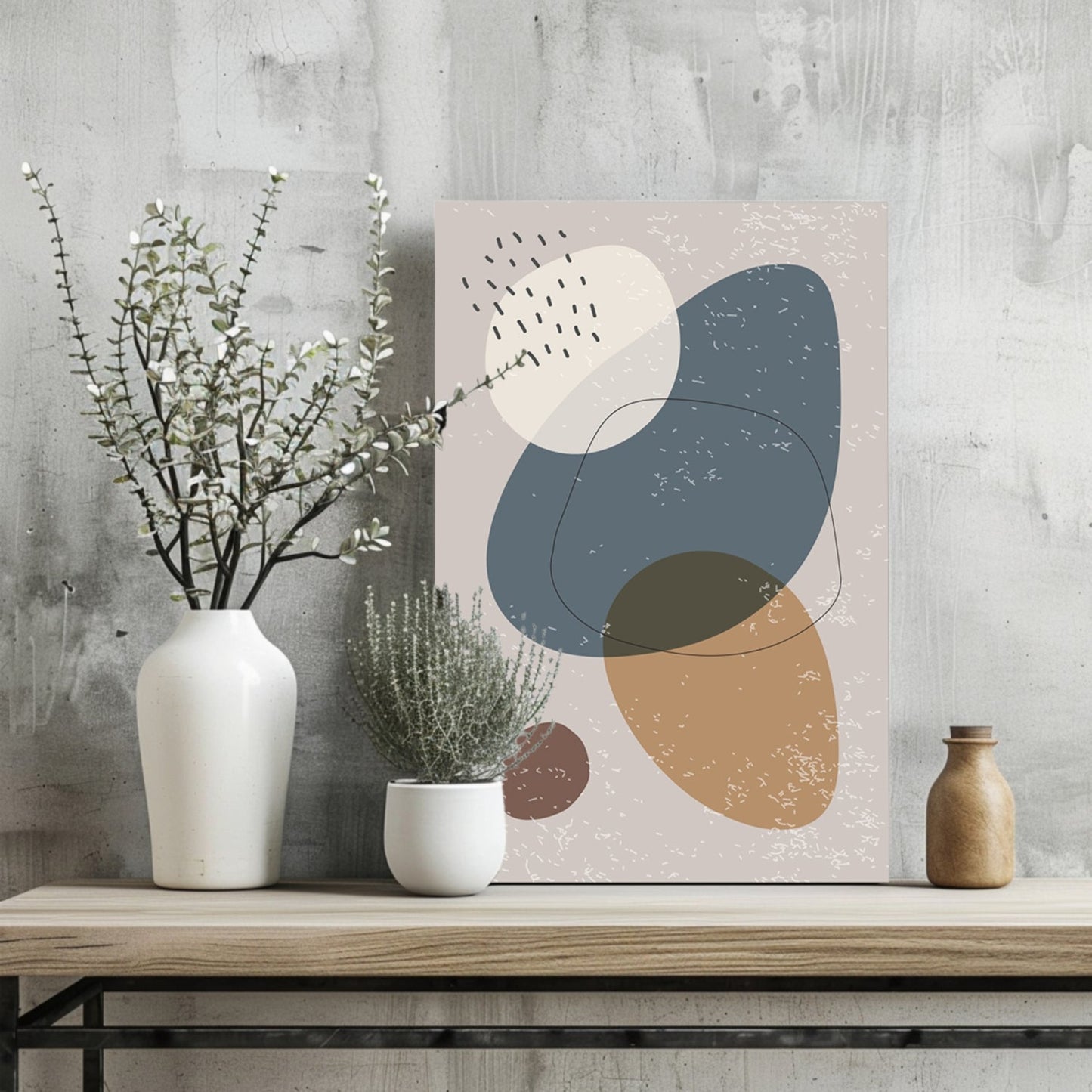 Line Art Modern Shape IV Metal Wall Art