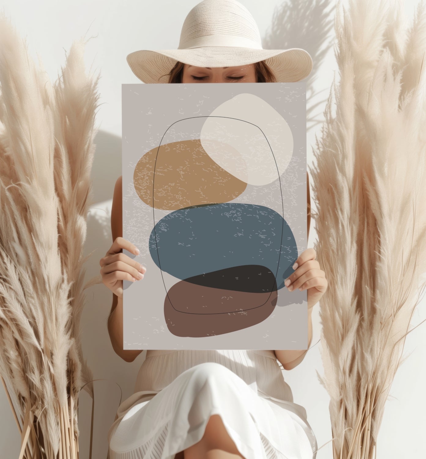 Line Art Modern Shape V Metal Wall Art