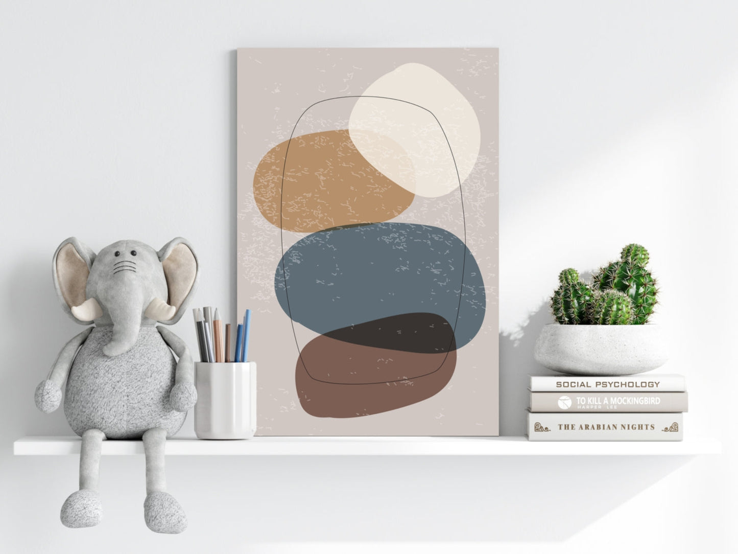 Line Art Modern Shape V Metal Wall Art