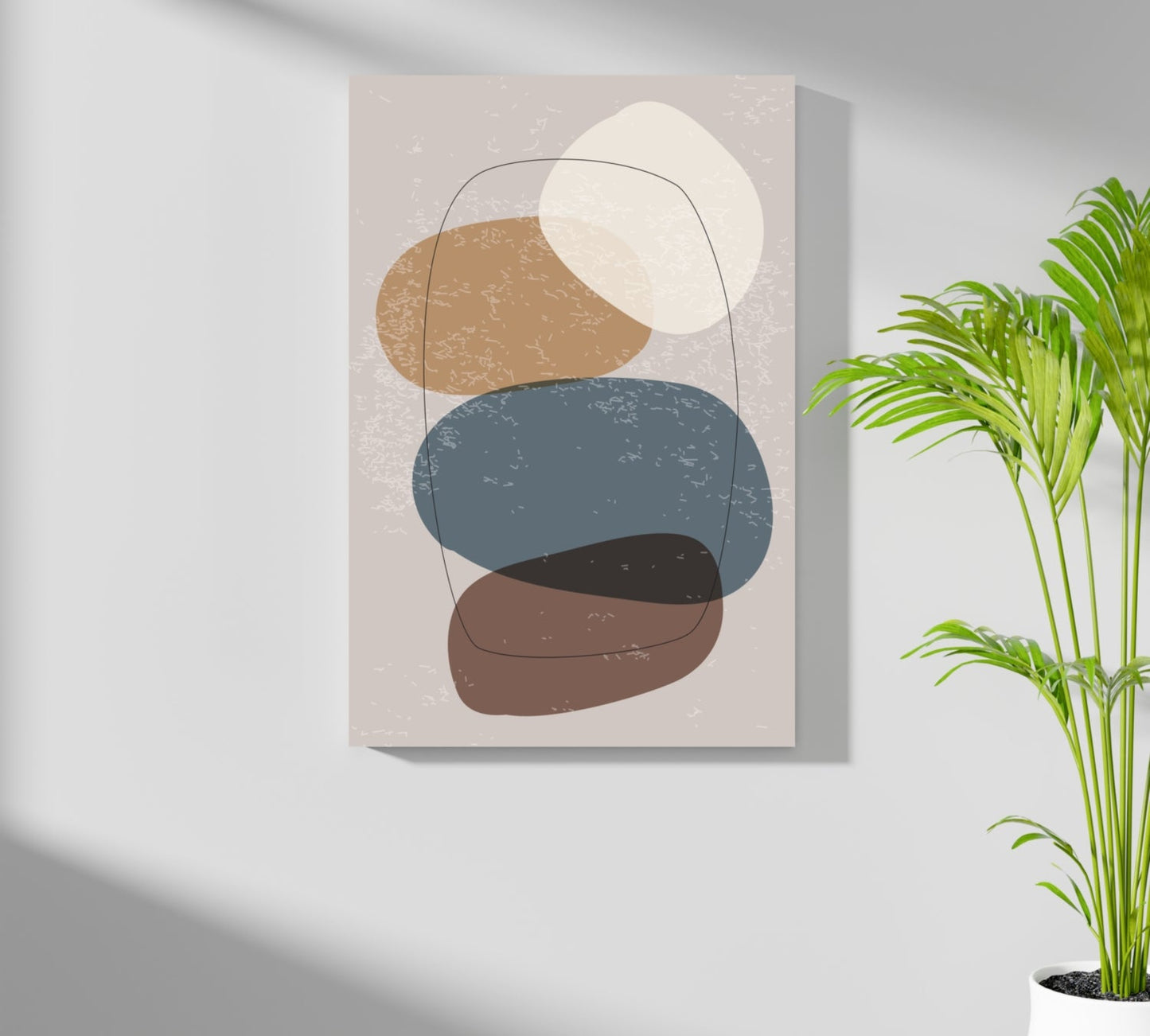 Line Art Modern Shape V Metal Wall Art