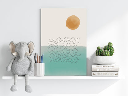 Line Art Modern Shape III Metal Wall Art