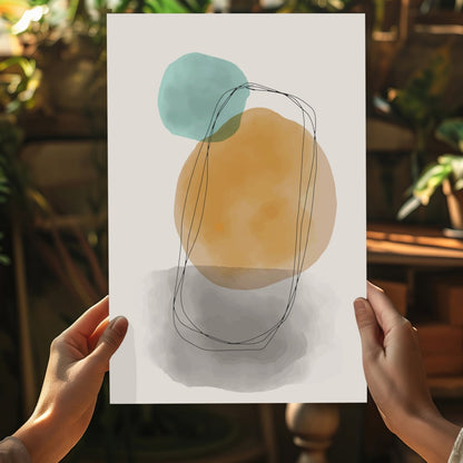Line Art Modern Shape VIII Metal Wall Art