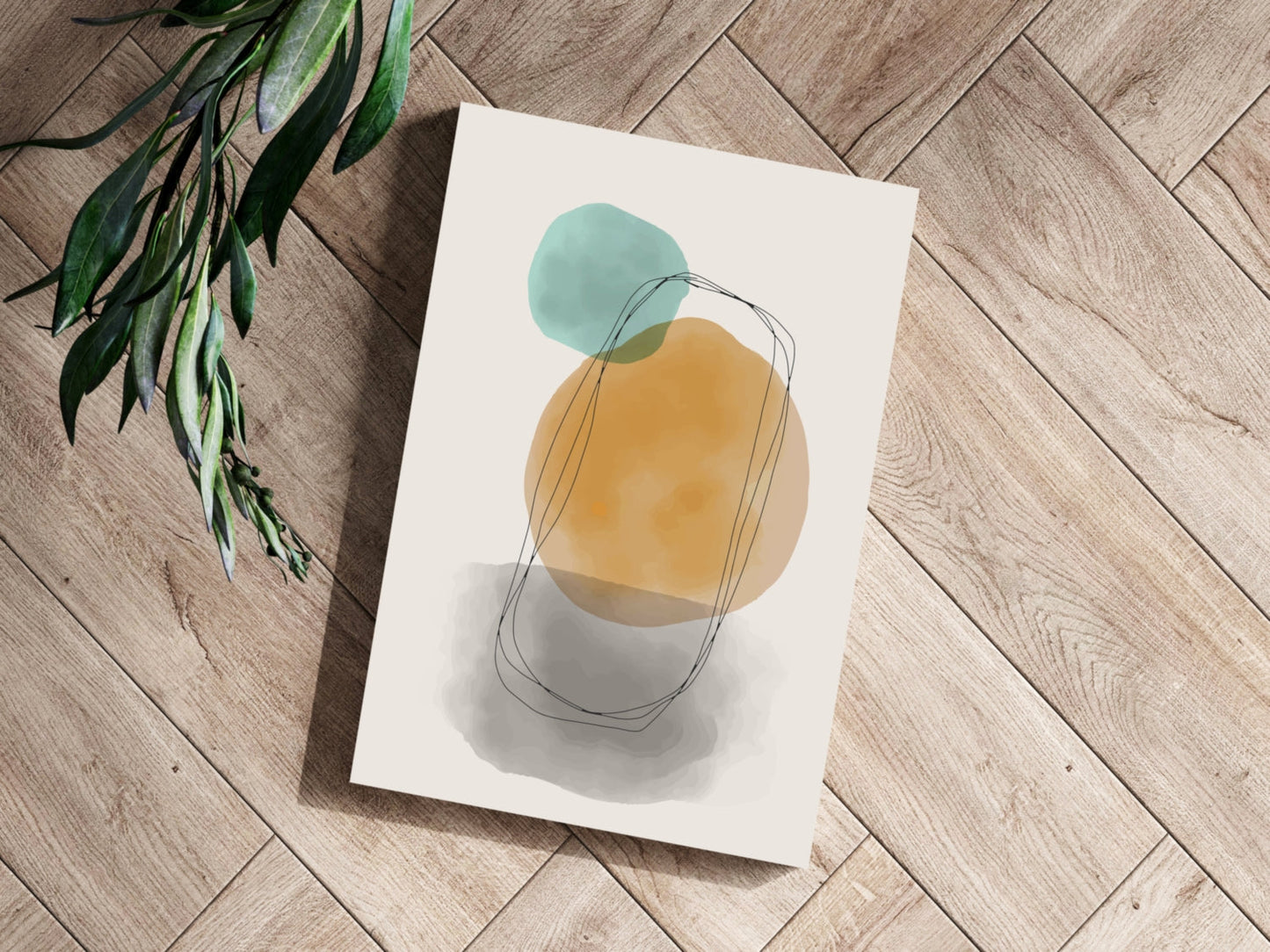 Line Art Modern Shape VIII Metal Wall Art