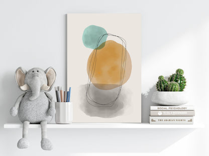 Line Art Modern Shape VIII Metal Wall Art