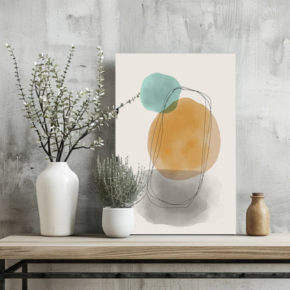 Line Art Modern Shape VIII Metal Wall Art