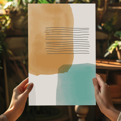 Line Art Modern Shape IX Metal Wall Art