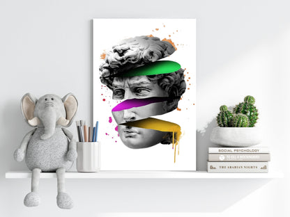 Contemporary Statue Metal Wall Art