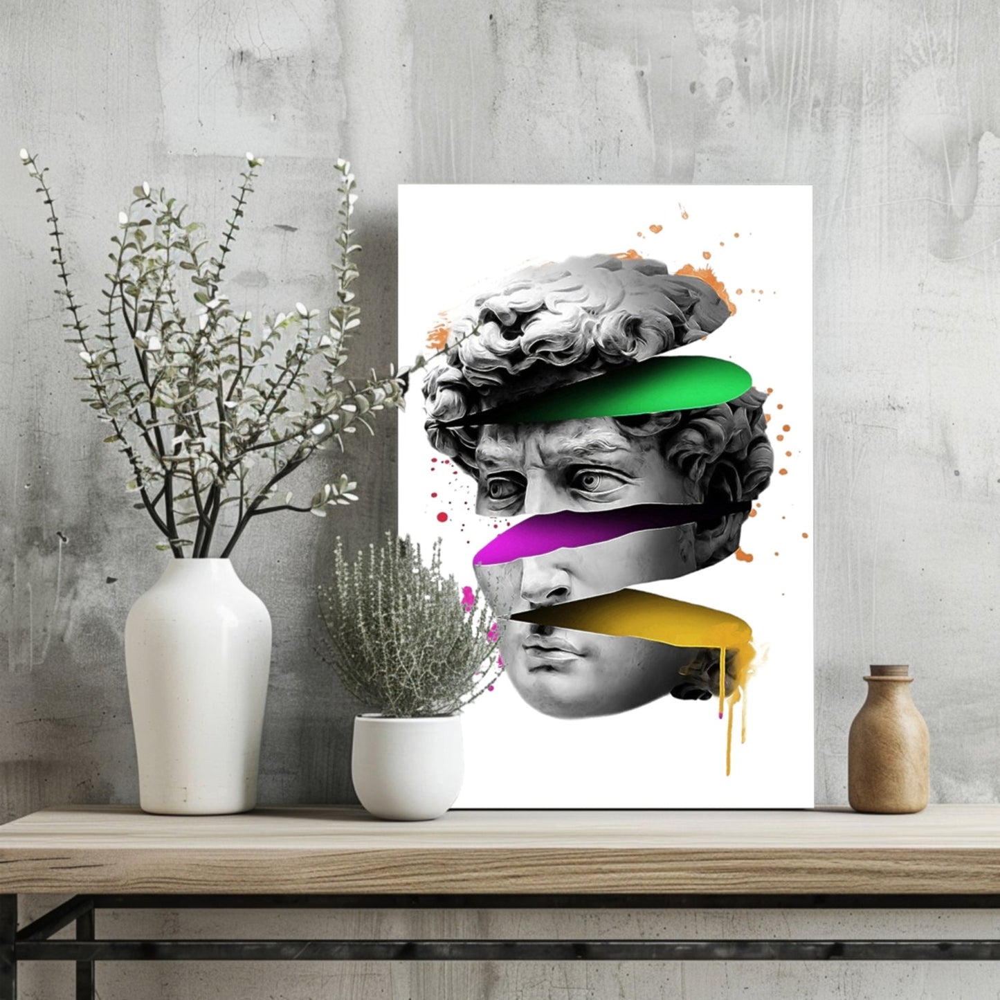 Contemporary Statue Metal Wall Art