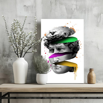 Contemporary Statue Metal Wall Art