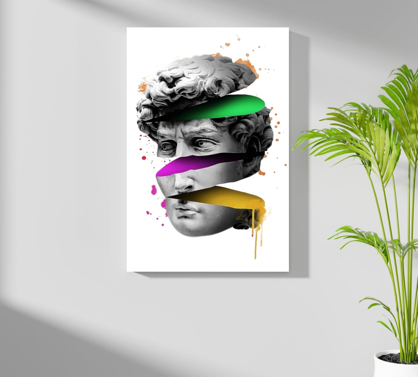 Contemporary Statue Metal Wall Art