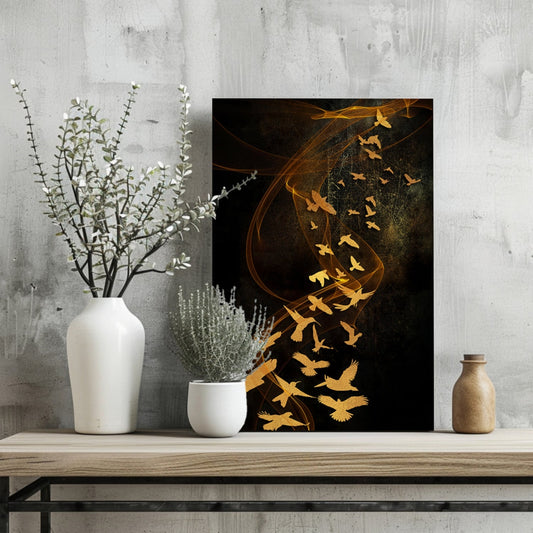 Birds Aluminum Print Wall Art