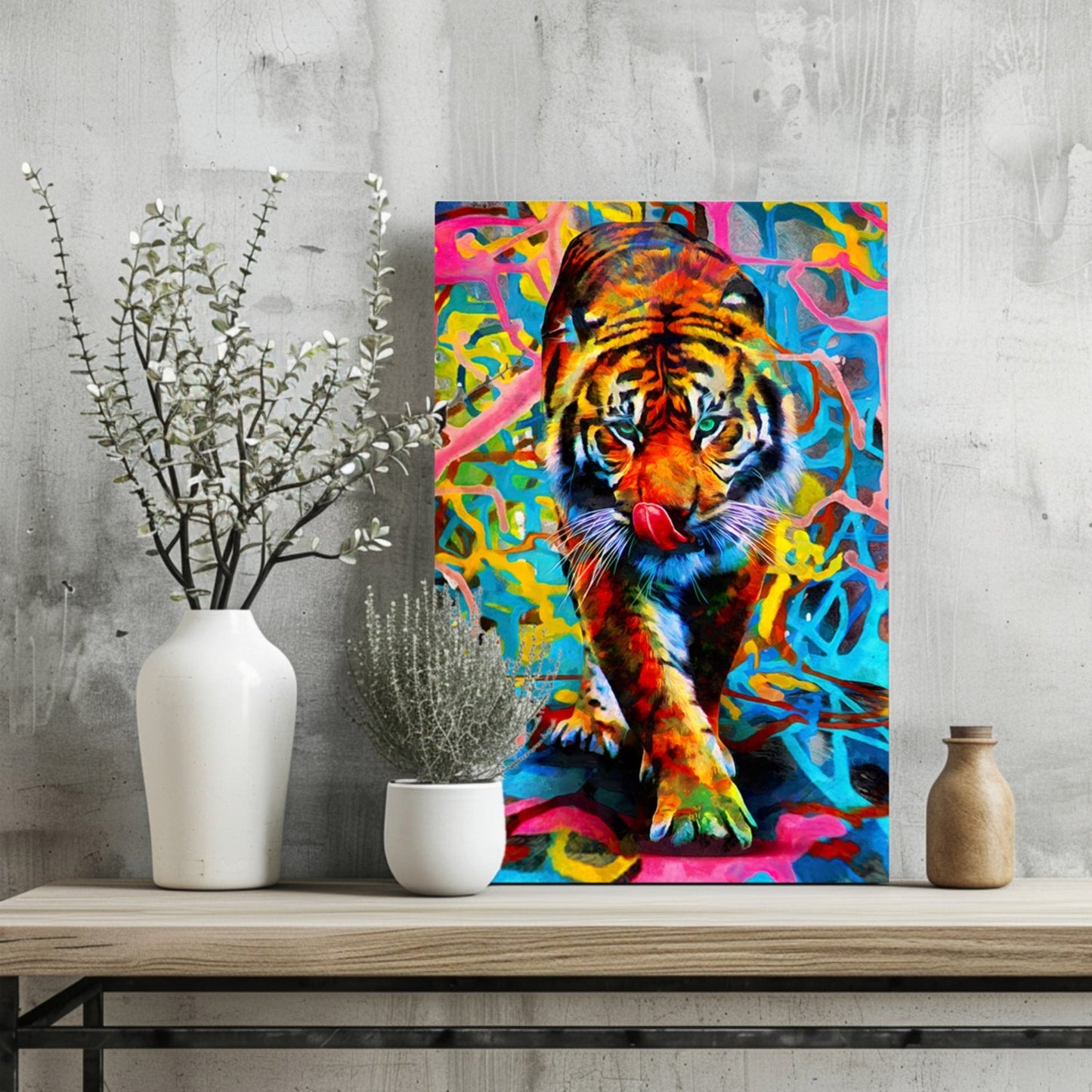 Tiger Metal Wall Art