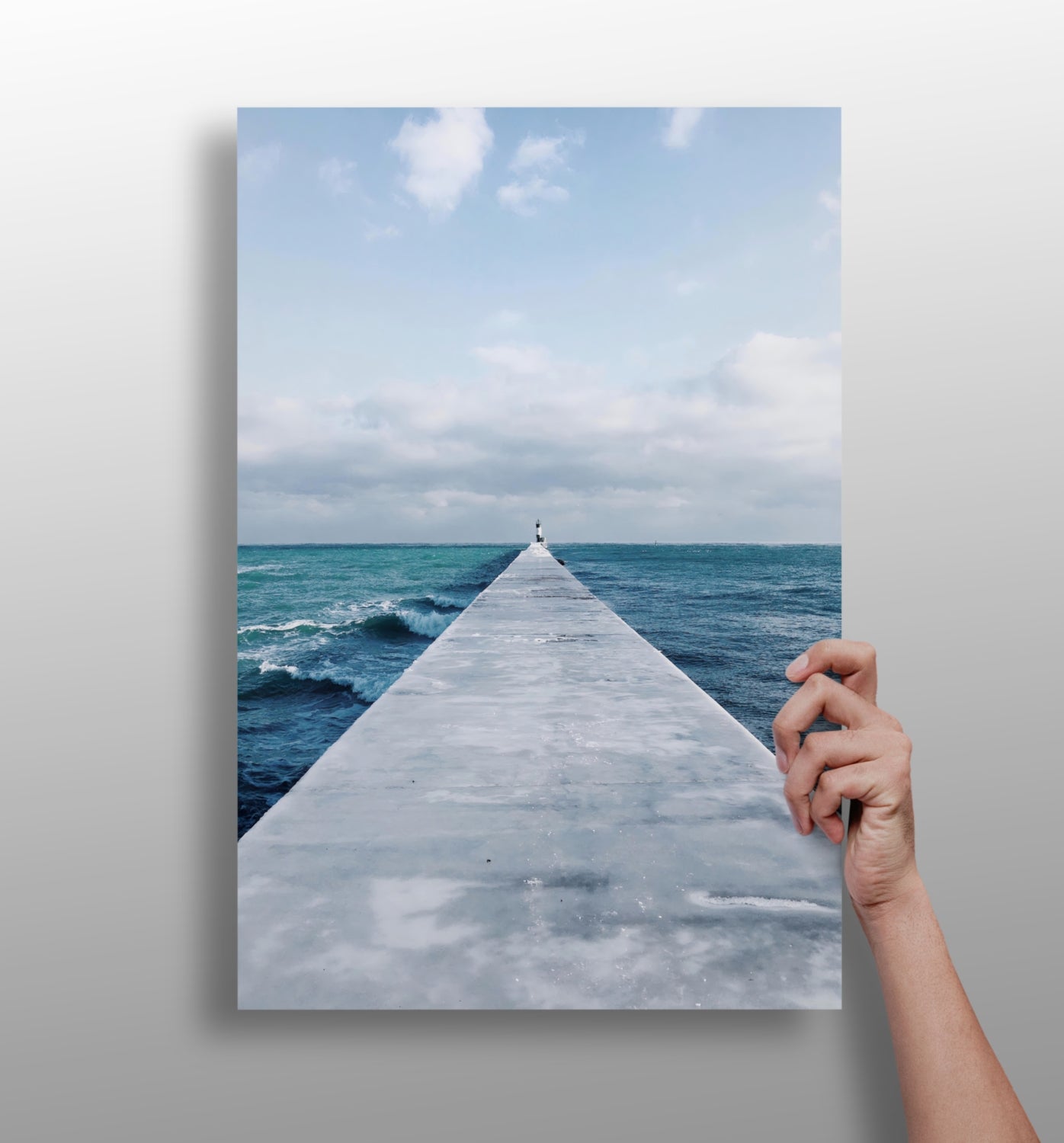 Dock view aluminum wall art print
