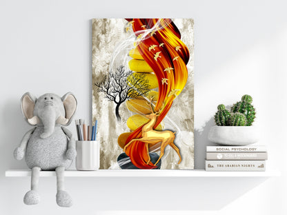 Abstract Deer Aluminum Wall Art
