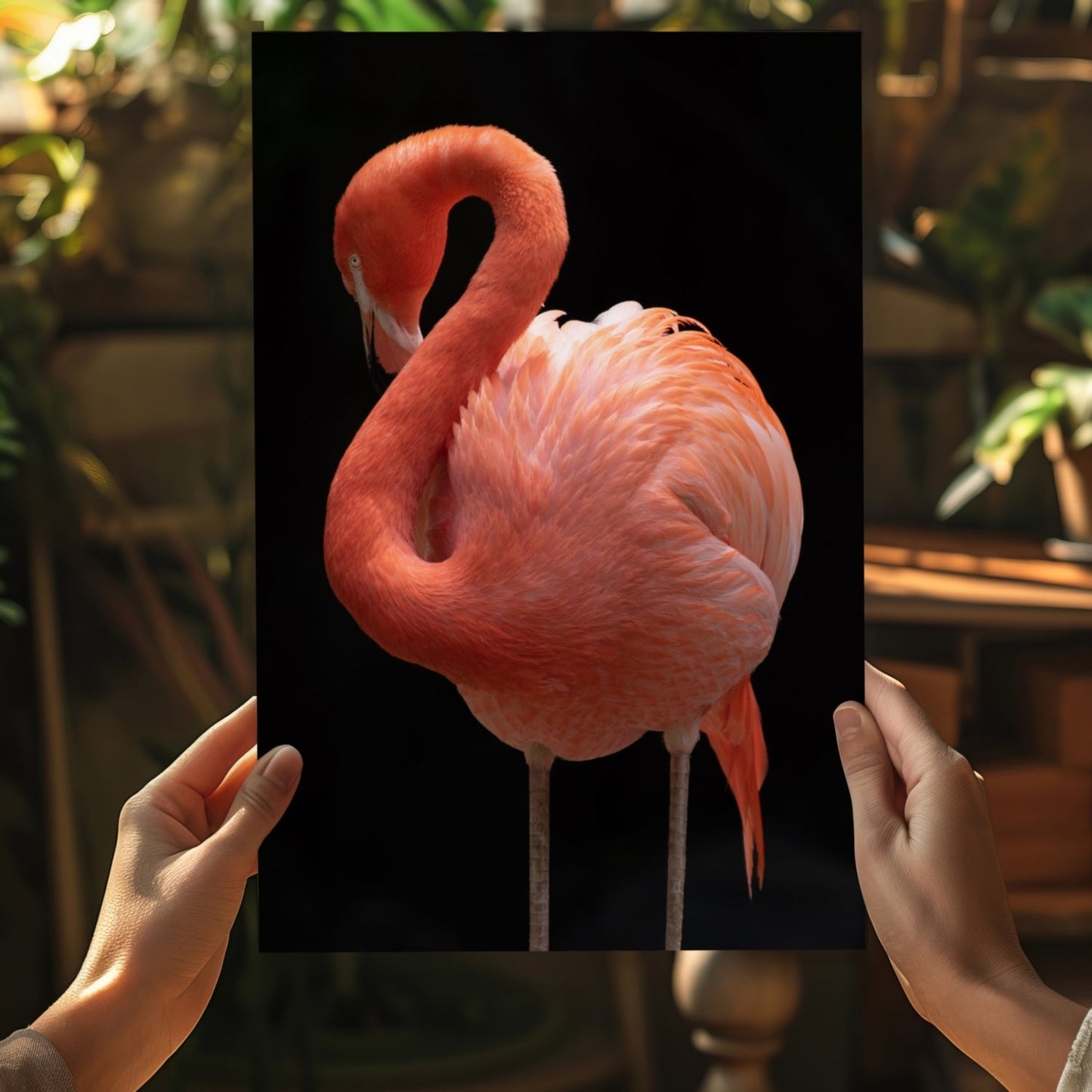 Flamingo Metal Wall Art