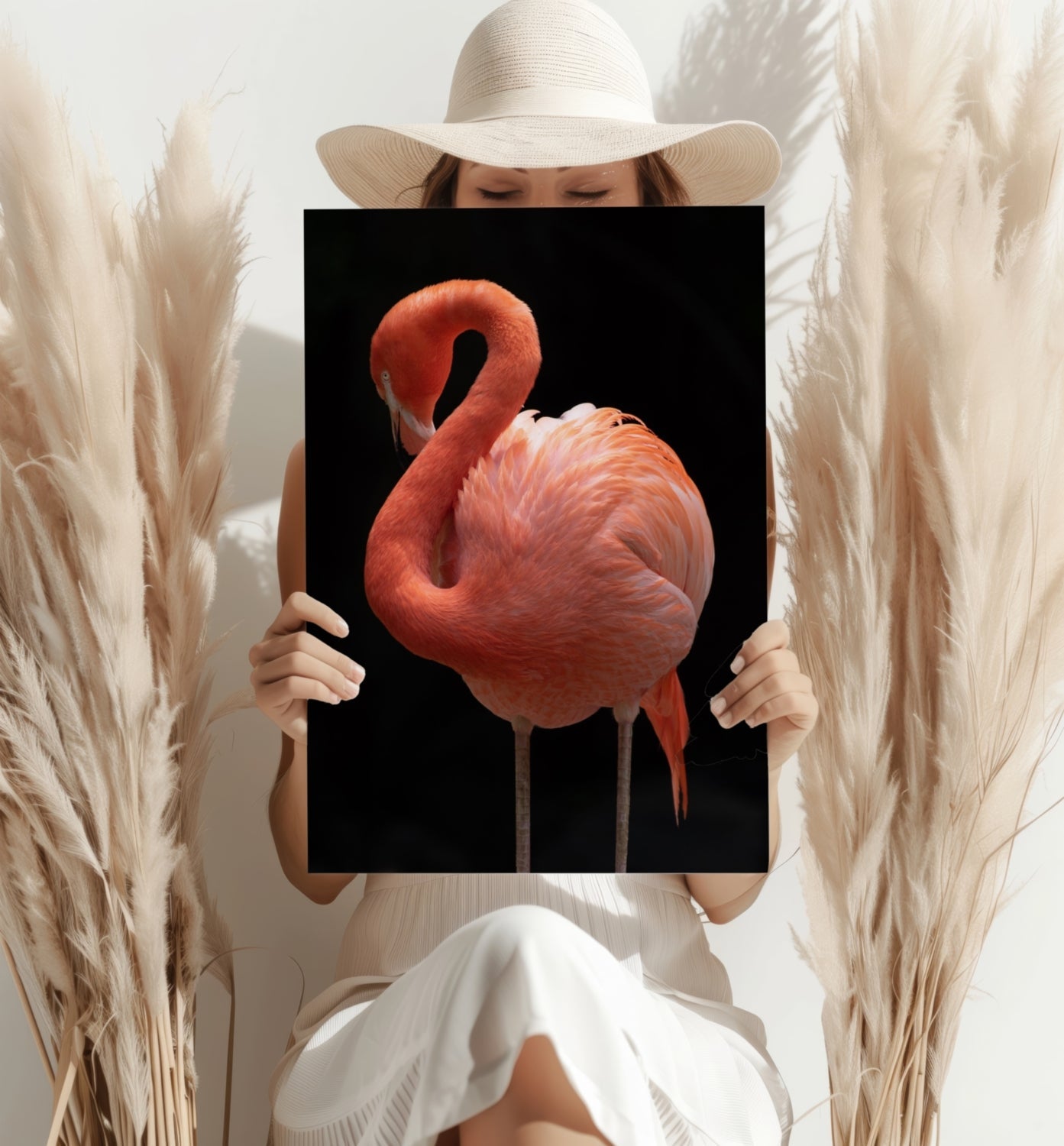 Flamingo Metal Wall Art