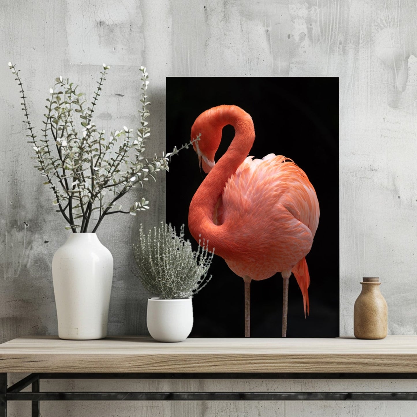 Flamingo Metal Wall Art