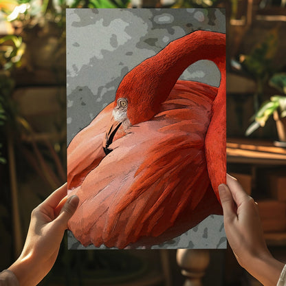 Flamingo Metal Wall Art