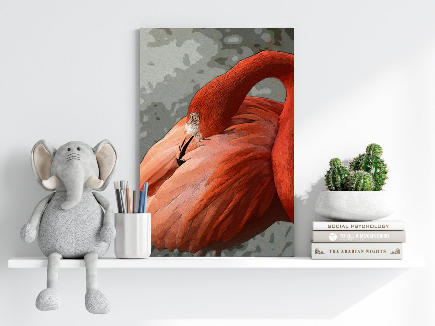 Flamingo Metal Wall Art
