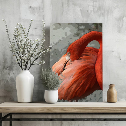 Flamingo Metal Wall Art