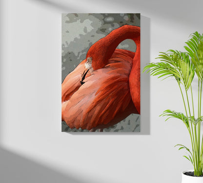 Flamingo Metal Wall Art