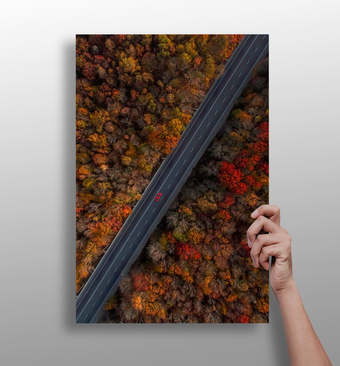 Outdoor metal wall art panel with nature-inspired design