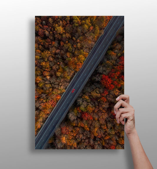 Outdoor metal wall art panel with nature-inspired design