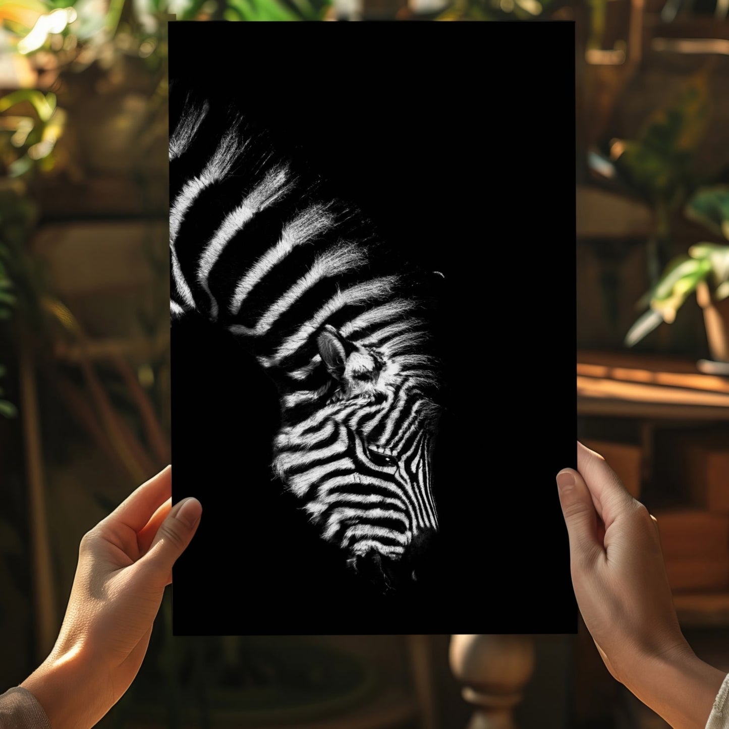 Zebra Aluminum Wall Art