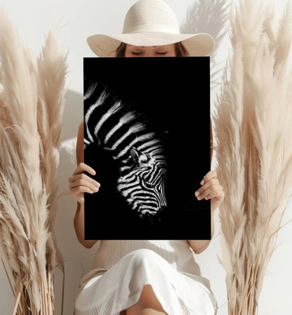 Zebra Aluminum Wall Art