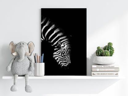 Zebra Aluminum Wall Art