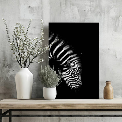 Zebra Aluminum Wall Art