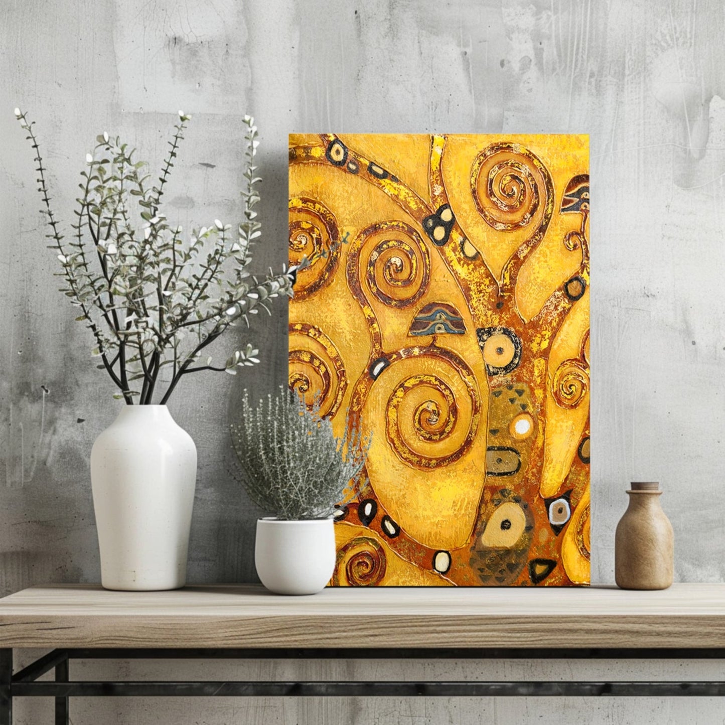 Klimt Style Metal Wall Art