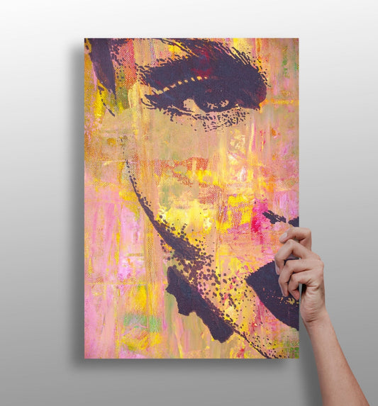 Woman aluminum wall art print