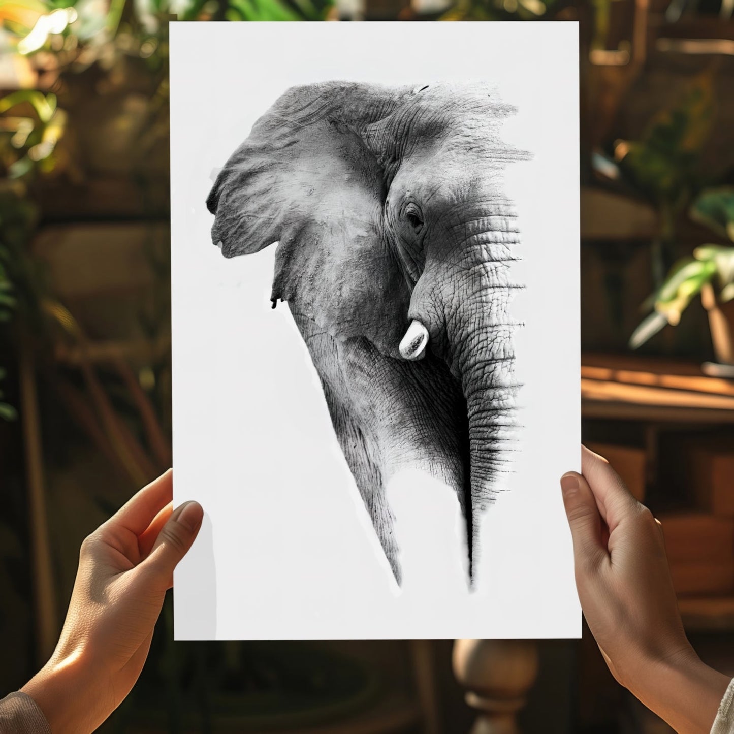 Elephant Metal Wall Art