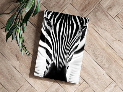 Zebra Portrait Aluminum Wall Art