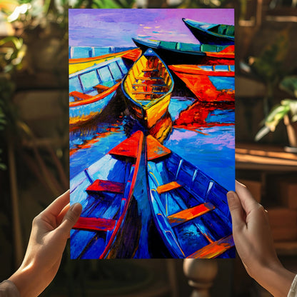 Kayaks Metal Wall Art