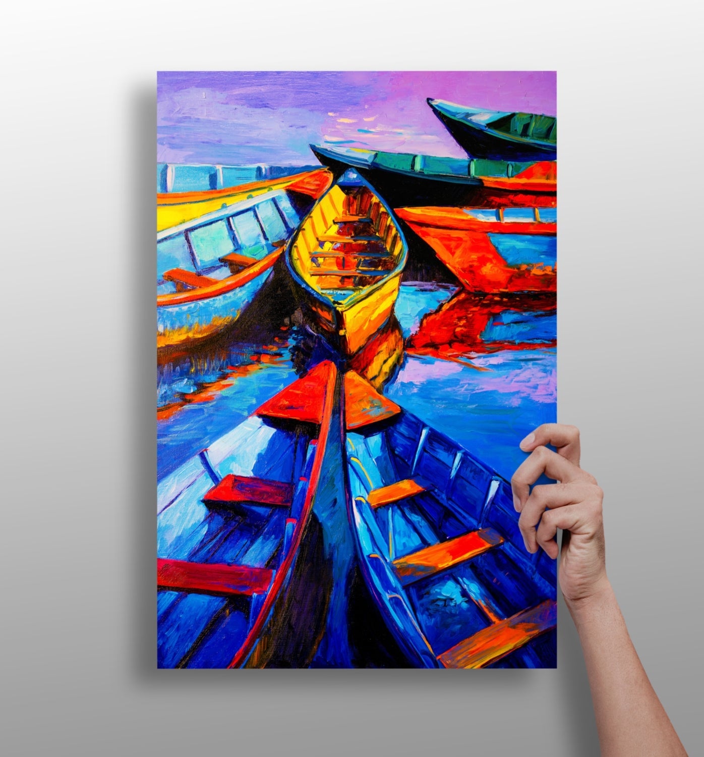 Kayaks aluminum wall art print