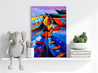 Kayaks Metal Wall Art