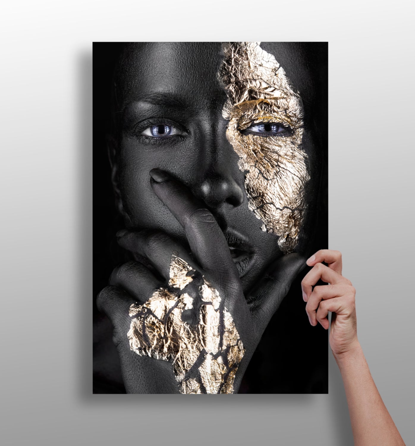 Woman in fashion metal wall art refined decor