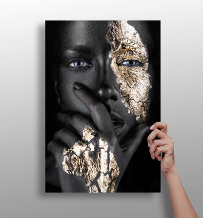 Woman in fashion metal wall art refined decor
