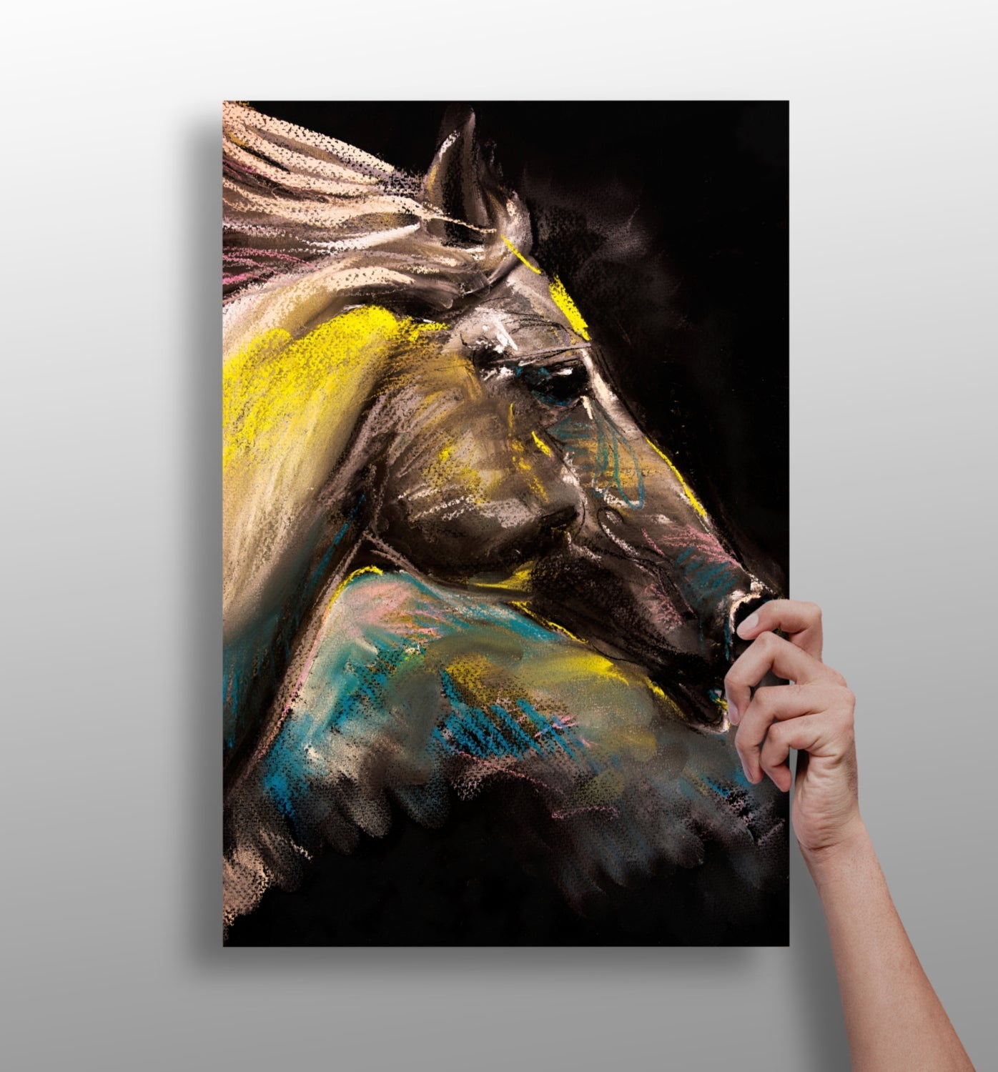 Horse aluminum wall art print