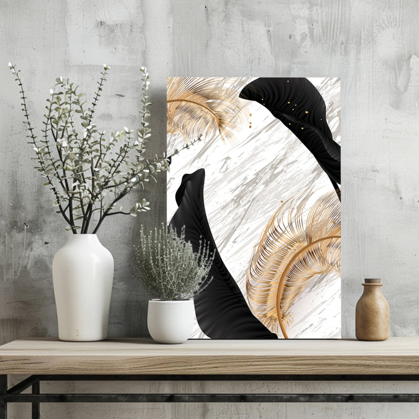 Botanical Leaves Metal Wall Art