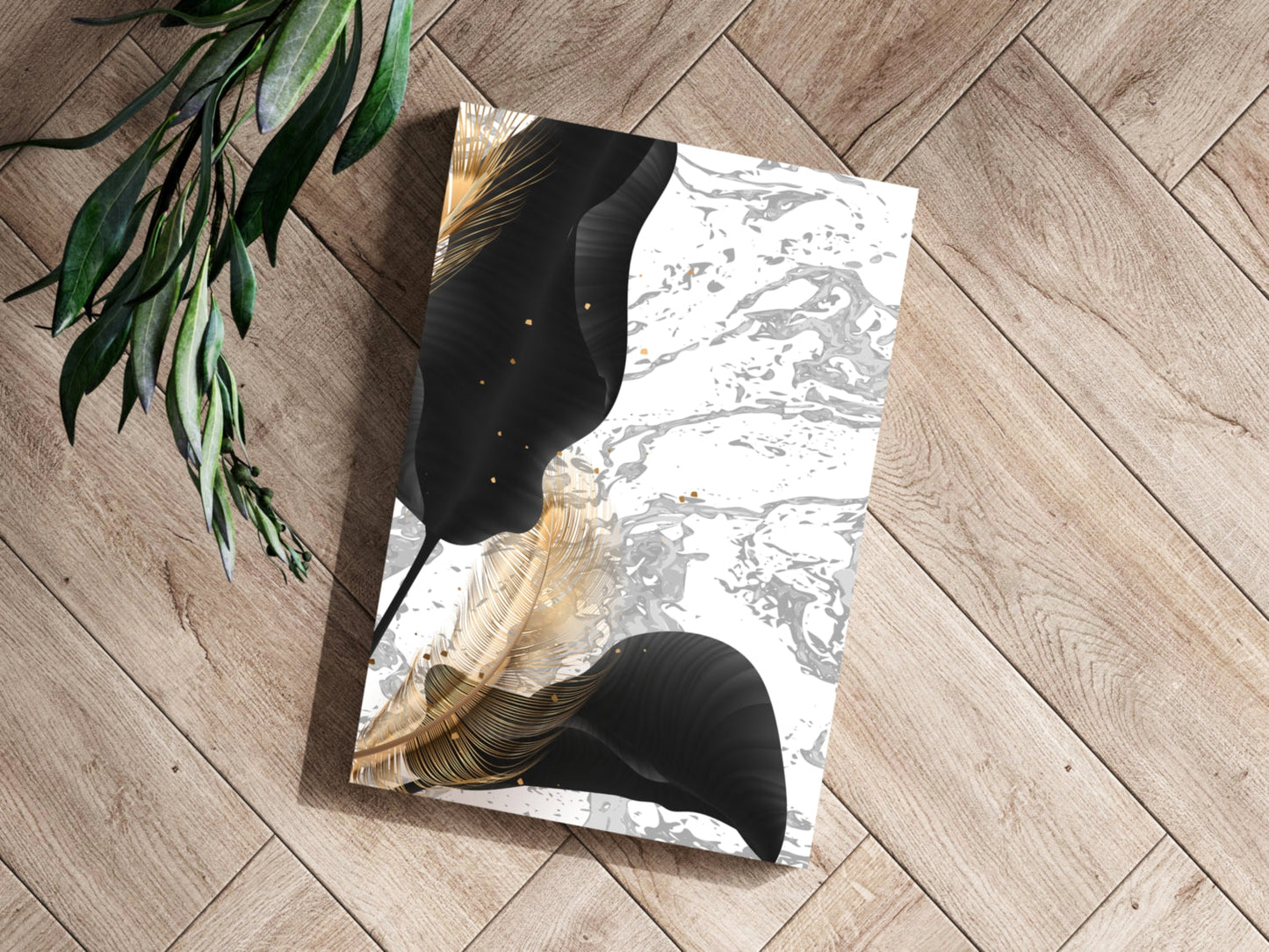 Modern Art Leaves Metal Wall Art