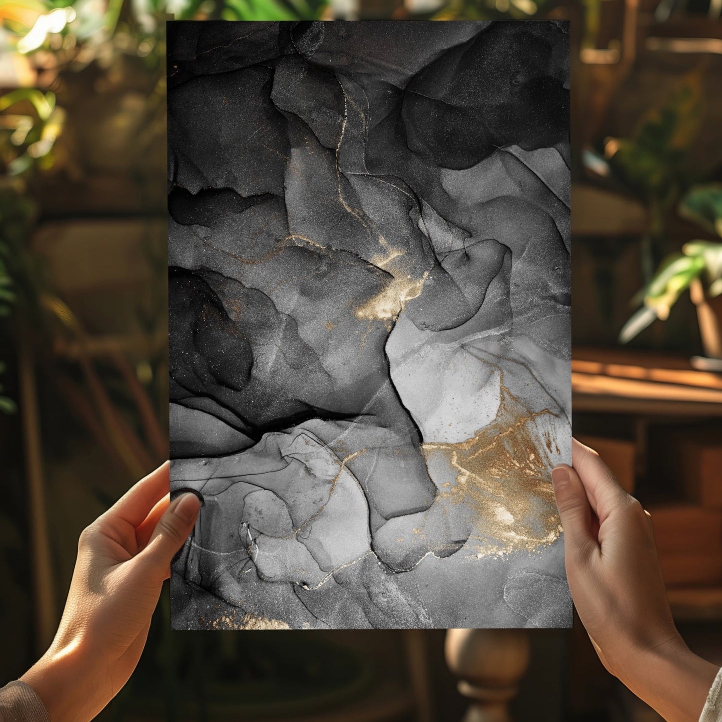 Marble Design I Metal Wall Art