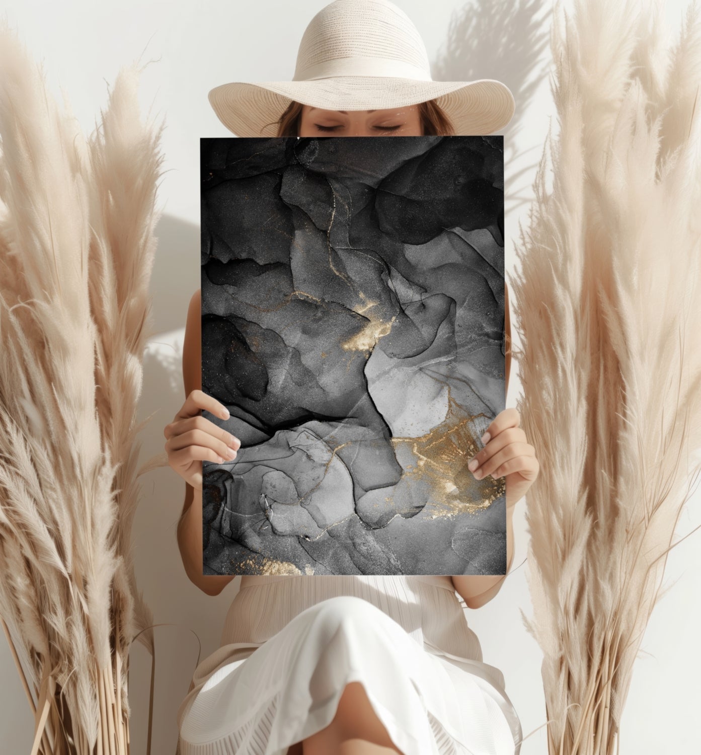 Marble Design I Metal Wall Art