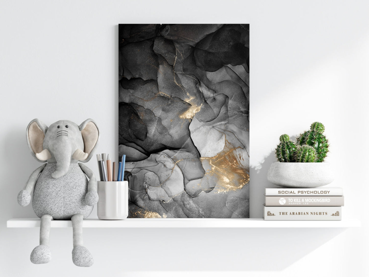 Marble Design I Metal Wall Art